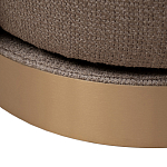 Кресло вращающееся черно-золотая рогожка Julia Armchair Golden Belt варинант исполнения - 5 | Loft Concept в Тюмени