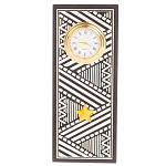 Часы подарочные настольные в виде погона Генерала из натурального камня Змеевик Silver Military Clock варинант исполнения - 10 | Loft Concept в Тюмени