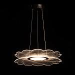 Люстра с прозрачным волнистым плафоном в форме цветка Ethereal Bloom варинант исполнения - 3 | Loft Concept в Тюмени