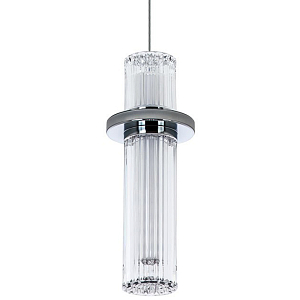 Подвесной светильник хром Odile Acrylic Tube Hanging Lamp Chrome