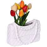 Кашпо в виде сумки Bag Vase White варинант исполнения - 1 | Loft Concept в Тюмени