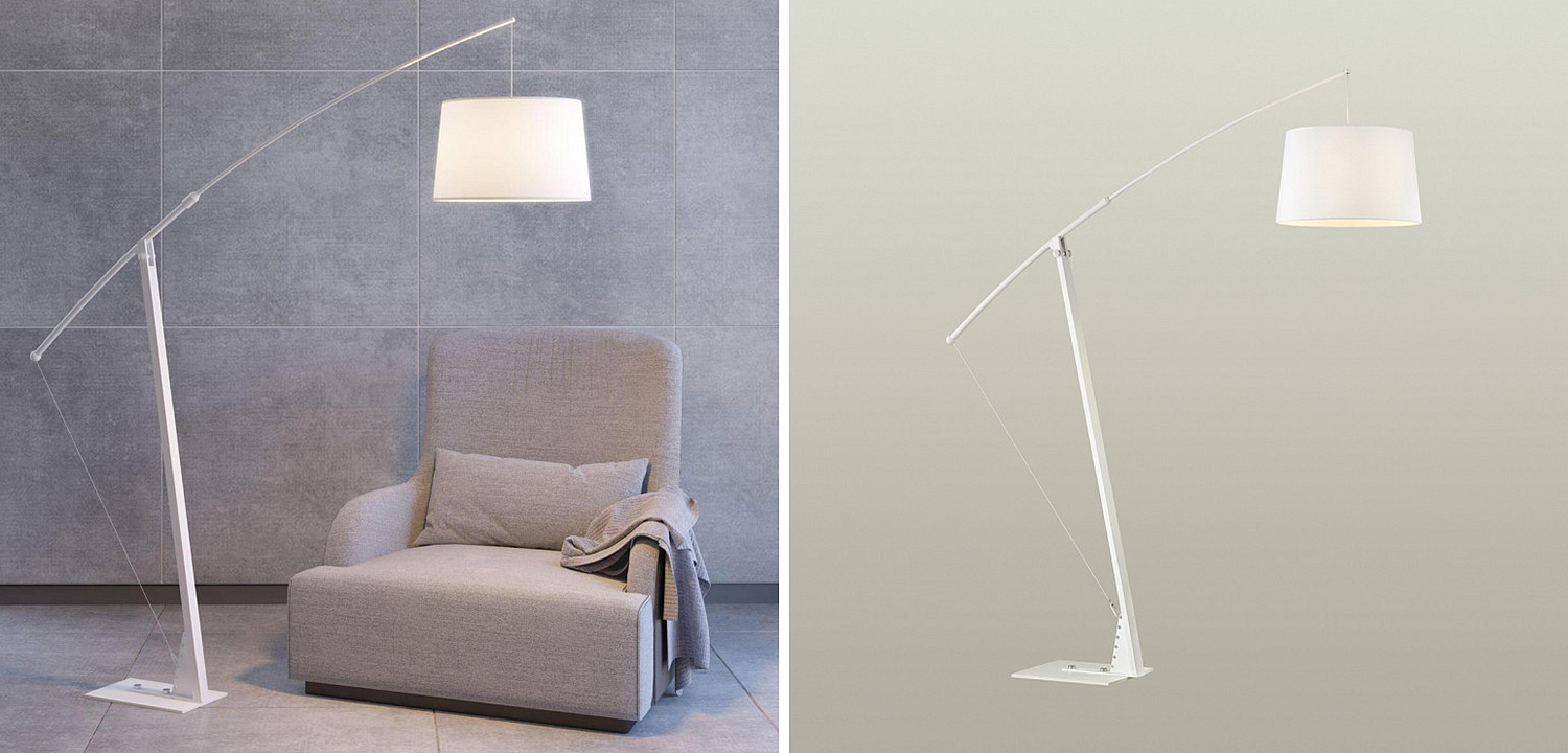 Торшер Floor Lamp Colin white Торшер Floor Lamp Colin white - Loft-Concept в Тюмени