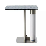 Дизайнерский журнальный стол с прямоугольной рельефной столешницей Nord варинант исполнения - 1 | Loft Concept в Тюмени