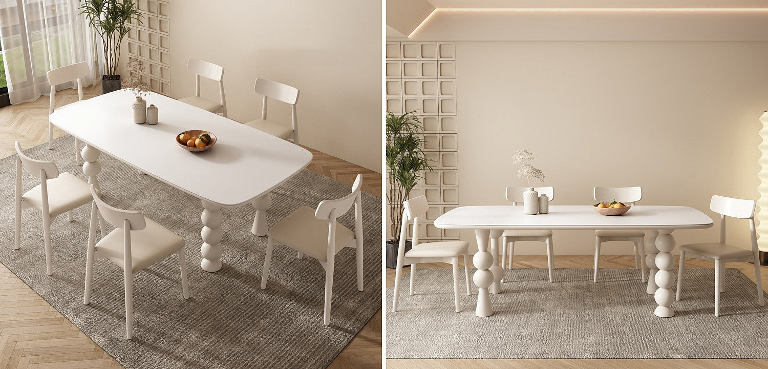 Обеденный стол Raphael Unique Shaped Dining Table Обеденный стол Raphael Unique Shaped Dining Table - Loft-Concept в Тюмени