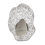 Бра с рельефным волнообразным стеклянным плафоном и вставкой из мрамора Liquid Stone варинант исполнения - 6 | Loft Concept в Тюмени