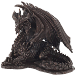 Декоративная статуэтка Дракон Dragon Dark Bronze Statuette варинант исполнения - 1 | Loft Concept в Тюмени