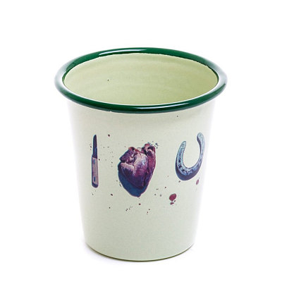 Стакан Seletti Enamel I love U Стакан Seletti Enamel I love U