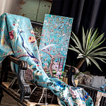 Постер на холсте в стиле шинуазри с изображением сада Chinoiserie Gazebo in the Imperial Garden Poster варинант исполнения - 3 | Loft Concept в Тюмени