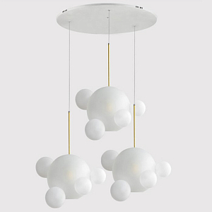 Люстра GIOPATO & COOMBES BOLLE BLS LAMP white glass circle
