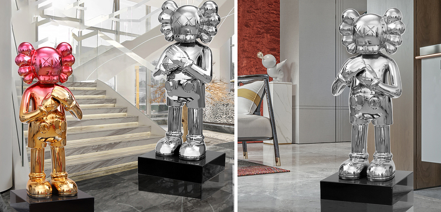 Статуэтка KAWS Silver on stand Статуэтка KAWS Silver on stand - Loft-Concept в Тюмени