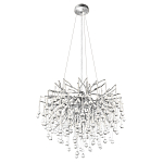 Люстра подвесная с прозрачными стеклянными подвесками в форме капель Диаметр 60 см Droplet Chandelier варинант исполнения - 12 | Loft Concept в Тюмени