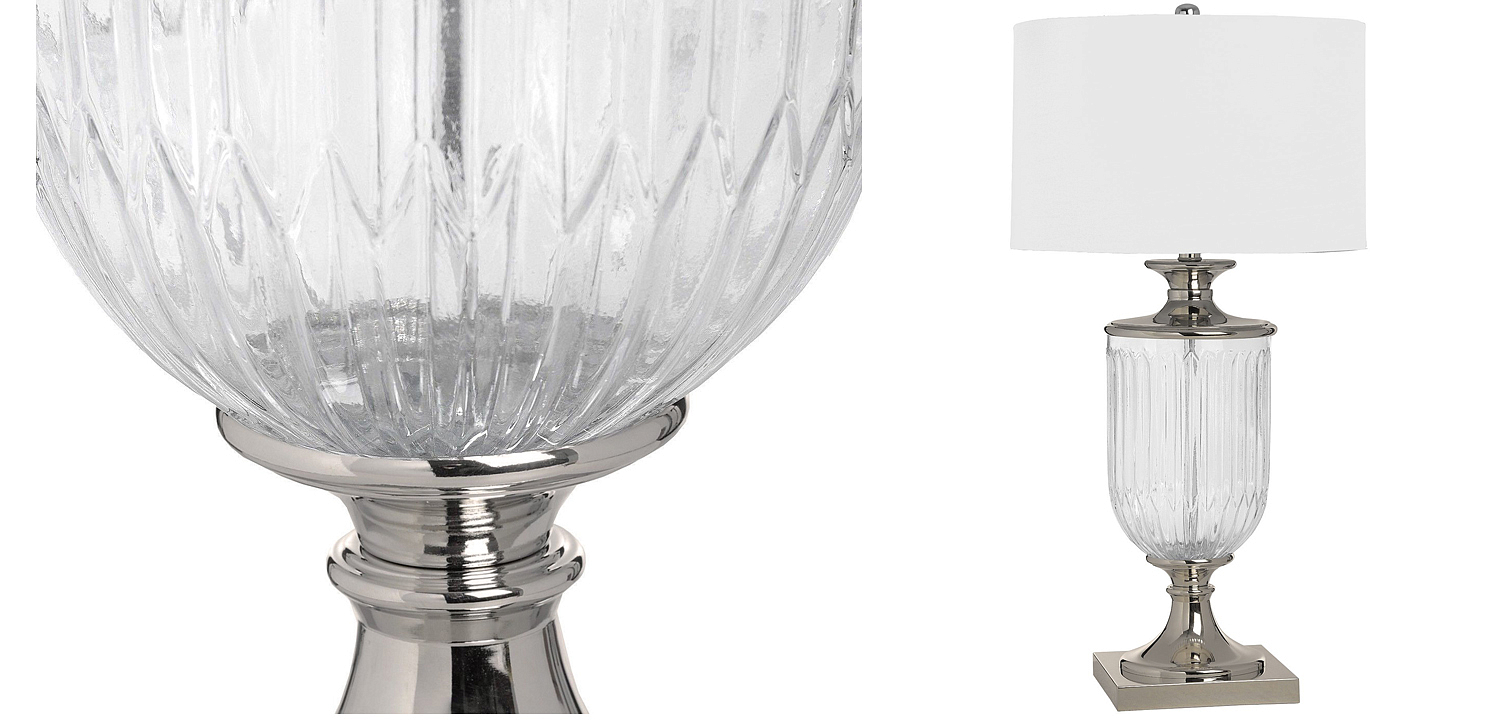 Настольная лампа Eduarda Glass Bowl Table lamp Настольная лампа Eduarda Glass Bowl Table lamp - Loft-Concept в Тюмени