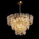 Люстра многоярусная с объемными прозрачными цветами Hanging Flowers варинант исполнения - 3 | Loft Concept в Тюмени