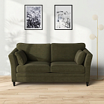Диван с обивкой из велюра зеленый Gibbs Dark Green Sofa варинант исполнения - 6 | Loft Concept в Тюмени