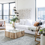 Подвесной светильник вертикальной овальной формы украшенный белыми круглыми бусинами Gradient Oval Pendant Lamp White варинант исполнения - 5 | Loft Concept в Тюмени