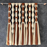 Дизайнерский Декор на стену с кисточками из хлопковых нитей wall panel Thread brushes варинант исполнения - 1 | Loft Concept в Тюмени