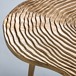 Металлический кофейный столик Puddle Gold варинант исполнения - 3 | Loft Concept в Тюмени