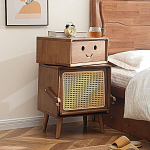 Тумбочка прикроватная деревянная Робот Robot Desk варинант исполнения - 1 | Loft Concept в Тюмени