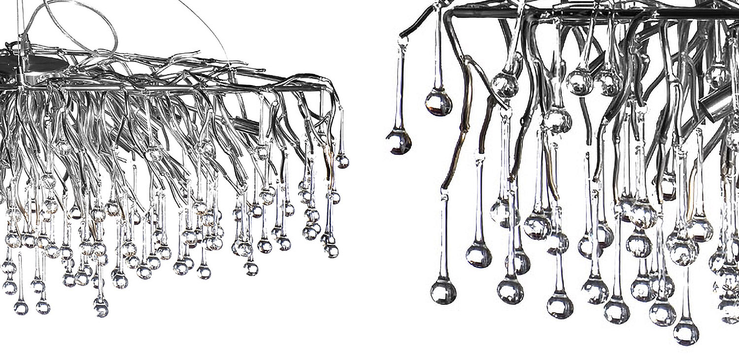 Люстра Droplet Chrome Chandelier Люстра Droplet Chrome Chandelier - Loft-Concept в Тюмени