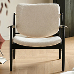 Кресло с каркасом и ножками из древесины и мягкими сиденьем и спинкой Venice варинант исполнения - 7 | Loft Concept в Тюмени