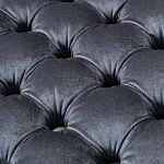 Пуф велюровый серый с каретной стяжкой Perennially варинант исполнения - 2 | Loft Concept в Тюмени