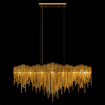 Люстра подвесная с металлическими дугами и длинными цепочками 115 см Atlantis Chain варинант исполнения - 5 | Loft Concept в Тюмени