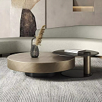 Комплект их 2-х круглых дизайнерских журнальных столов Difelap варинант исполнения - 1 | Loft Concept в Тюмени