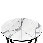 Стол обеденный раздвижной со столешницей белый мрамор Magali варинант исполнения - 6 | Loft Concept в Тюмени