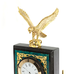 Настольный письменный набор из змеевика тёмно-зелёного цвета с декором в виде орла Successful Leader варинант исполнения - 3 | Loft Concept в Тюмени