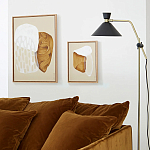 Торшер с поворотным плафоном Davy Brass Floor Lamp варинант исполнения - 11 | Loft Concept в Тюмени