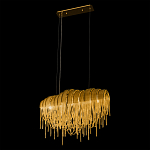 Люстра подвесная с металлическими цепочками и изогнутыми металлическими дугами 72 см Atlantis Chain варинант исполнения - 15 | Loft Concept в Тюмени