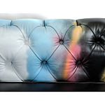 Диван в Лофт Честерфильд граффити из винтажной кожи GRAFFITI PARA Chesterfield варинант исполнения - 5 | Loft Concept в Тюмени