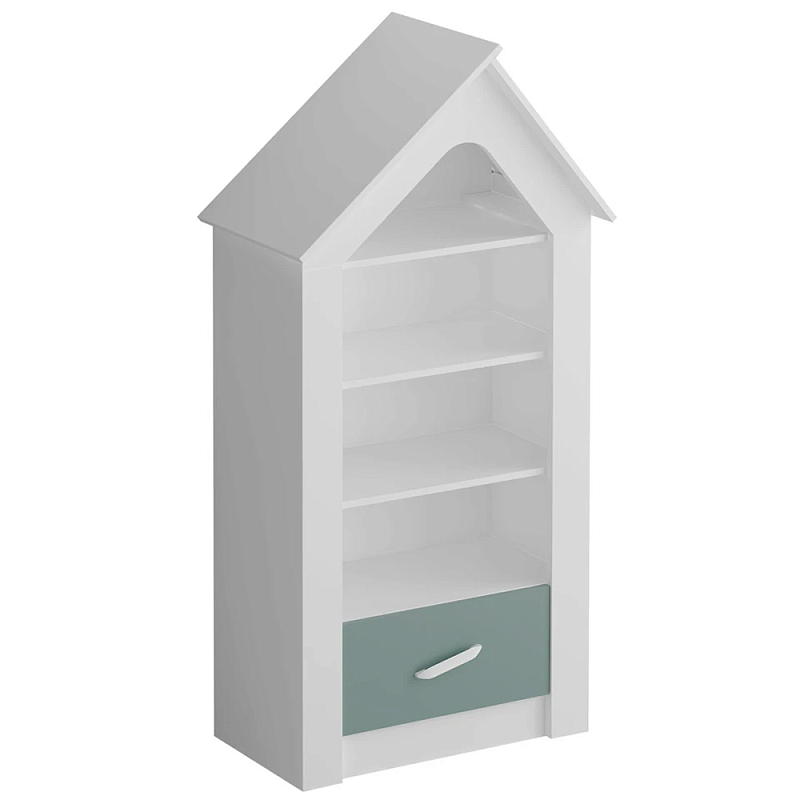Стеллаж в детскую Tiny Town Rack Белый Зеленый шалфей Розовый Бежевый Стеллаж в детскую Tiny Town Rack Белый Зеленый шалфей Розовый Бежевый в Тюмени | Loft Concept