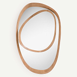 Ассиметричное зеркало в дубовой раме Infinity Symbol варинант исполнения - 1 | Loft Concept в Тюмени