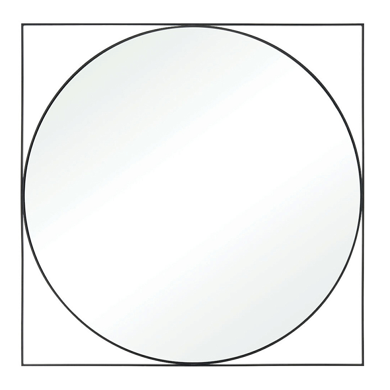 Зеркало в черной металлической раме Urban Style Mirror Черный Зеркало в черной металлической раме Urban Style Mirror Черный в Тюмени | Loft Concept