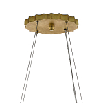 Люстра овальная в сочетании черного и золотого цвета Mesh Lighting варинант исполнения - 5 | Loft Concept в Тюмени