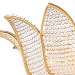 Люстра в форме тюльпана с лепестками из прозрачных стеклянных бусин Hanging Flowers варинант исполнения - 1 | Loft Concept в Тюмени