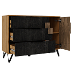 Комод с 3-мя ящиками и дверцей Stone Effect варинант исполнения - 3 | Loft Concept в Тюмени