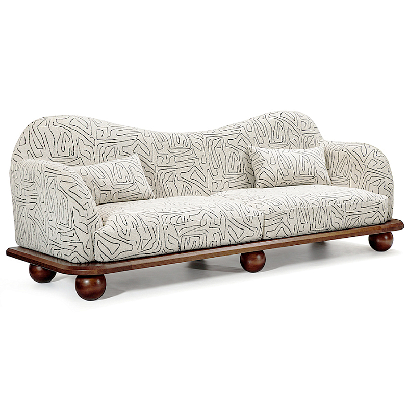 Диван Indra Sofa Молочный Коричневый в Тюмени | Loft Concept 