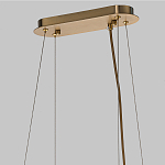 Люстра подвесная с овальными подвесками из стекла дымчатого цвета Harlow Crystal Round варинант исполнения - 6 | Loft Concept в Тюмени