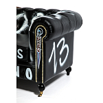 Диван Честерфильд граффити graffiti Orange Sofa натуральная кожа варинант исполнения - 10 | Loft Concept в Тюмени