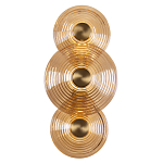 Бра со стеклянными плафонами янтарного цвета в форме дисков Savio Glass Disc варинант исполнения - 1 | Loft Concept в Тюмени