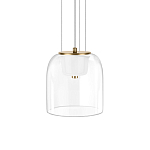 Подвесной светильник с цилиндрическим прозрачным стеклянным плафоном Grada Light варинант исполнения - 1 | Loft Concept в Тюмени