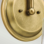 Бра с прозрачным стеклянным абажуром в форме цилиндра Kichler варинант исполнения - 10 | Loft Concept в Тюмени