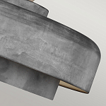 Подвесной светильник с массивным круглым стальным плафоном серого цвета в индустриальном стиле на цепи Feiss варинант исполнения - 7 | Loft Concept в Тюмени