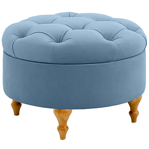 Круглый пуф на ножках Cheryl Pouf Light