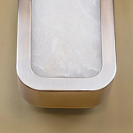 Бра в металлическом корпусе с рассеивателем из бежевого алебастра Cryptocrystalline Stone варинант исполнения - 4 | Loft Concept в Тюмени