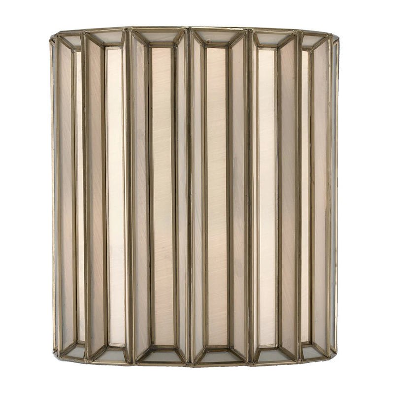 Бра настенное с фактурным каркасом Soft Glow Lamps Молочный Латунь в Тюмени | Loft Concept 