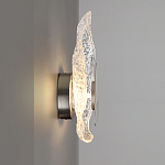 Бра с рельефным волнообразным стеклянным плафоном и вставкой из мрамора Liquid Stone варинант исполнения - 7 | Loft Concept в Тюмени