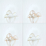 Плитка с узором Поганки варинант исполнения - 1 | Loft Concept в Тюмени